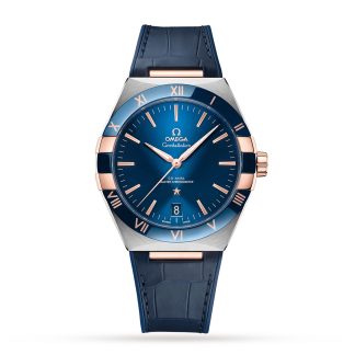 replica Omega Constellation Co Axial Master Chronometer 41mm Herrenuhr blau O13123412103001
