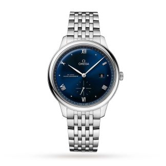 replica Omega De Ville Prestige Co Axial Master Chronometer kleine Sekunden 41mm Herrenuhr blau O43410412003001