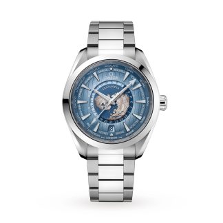 replica Omega Seamaster Aqua Terra 150M Co Axial Master Chronometer Gmt Worldtimer 43mm Sommer Blau O22010432203002