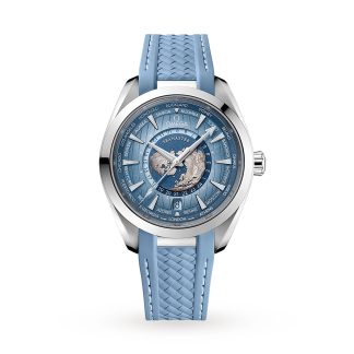 replica Omega Seamaster Aqua Terra 150M Co Axial Master Chronometer Gmt Worldtimer 43mm Sommer Blau O22012432203002