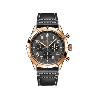replica breitling Super AVI B04 Chronograph GMT 46 P-51 Mustang 18k Rotgold Anthrazit RB04451A1B1X1