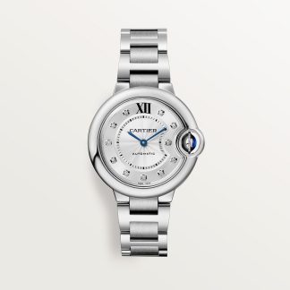 replica cartier Ballon Bleu de Cartier Uhr 33 mm Stahl Diamanten CRW4BB0021