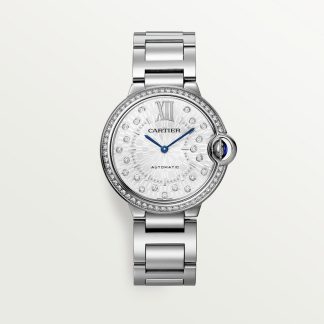 replica cartier Ballon Bleu de Cartier Uhr 36 mm Stahl Diamanten CRW4BB0036