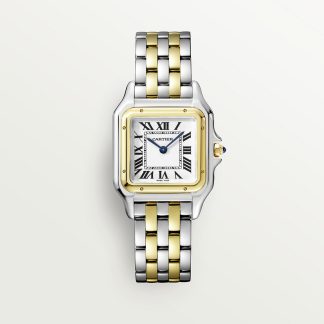 replica cartier Panthère de Cartier Uhr Medium Modell Quarzwerk Gelbgold Stahl CRW2PN0007