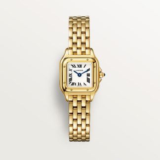 replica cartier Panthère de Cartier Uhr Mini Modell Quarzwerk Gelbgold CRWGPN0036