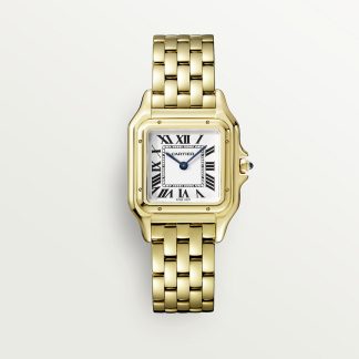 replica cartier Panthère de Cartier Uhr Mittleres Modell Quarzwerk Gelbgold CRWGPN0009
