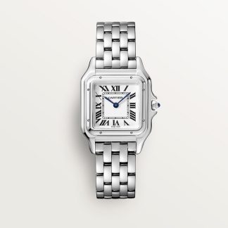 replica cartier Panthère de Cartier Uhr Mittleres Modell Quarzwerk Stahl CRWSPN0007
