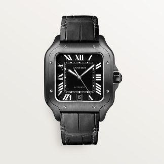 replica cartier Santos de Cartier Uhr Großes Modell Stahl ADLC CRWSSA0039