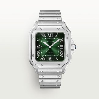 replica cartier Santos de Cartier Uhr Großes Modell Stahl CRWSSA0062