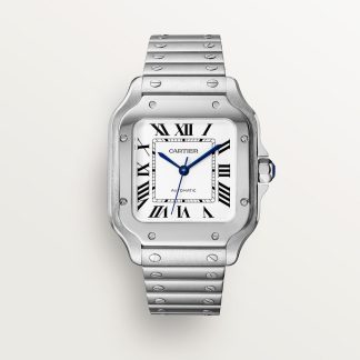 replica cartier Santos de Cartier Uhr Mittleres Modell Stahl CRWSSA0029